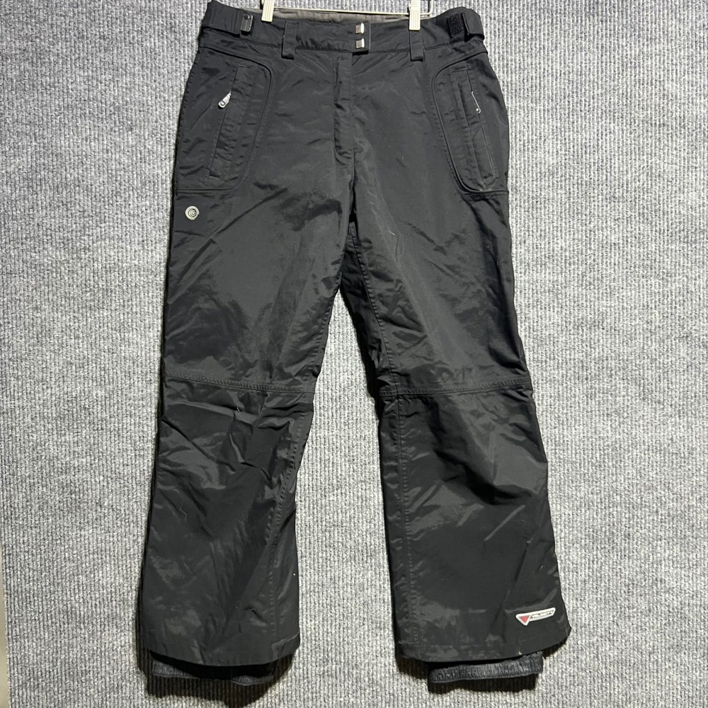 Columbia Convert Velocity Snow Pants Womens L Black Waterproof Ski Snowboard